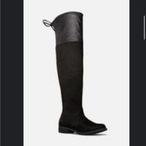 Just Fab Shoe Dazxle Serenity Black Over-the-Knee Boots